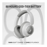boAt Rockerz Plus 450 ANC Wireless Headphones - White Sabre BT-WHA-ROC450P-WS