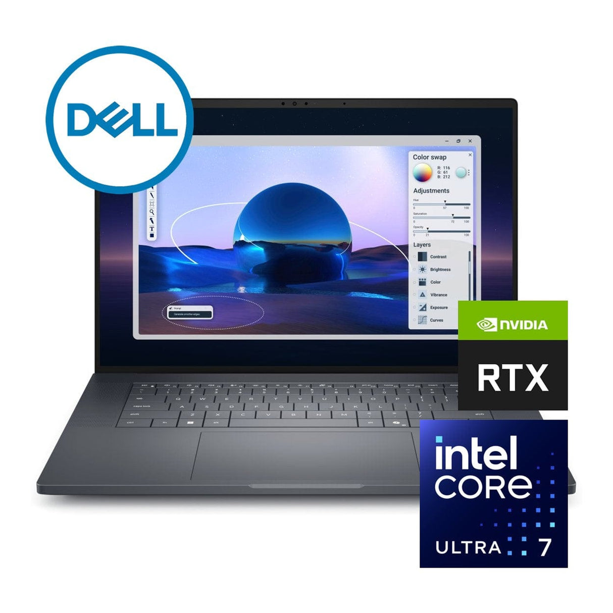 Dell Pro Max 16 Premium 16-inch FHD+ AI Mobile Workstation - Intel Core Ultra 7 265H 1TB SSD 32GB RAM RTX PRO 2000 Win 11 Pro