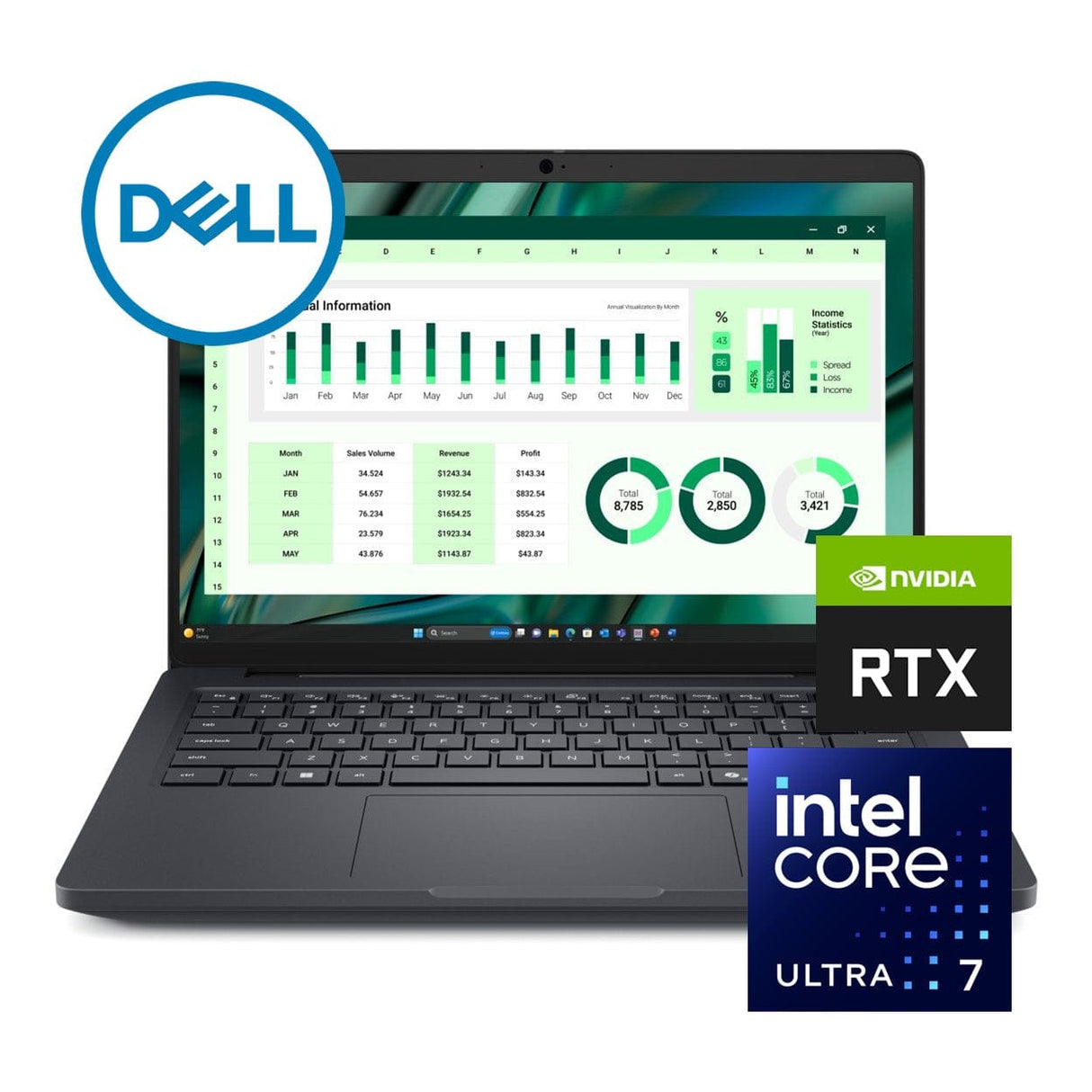 Dell Pro Max 14 14-inch FHD+ AI Mobile Workstation - Intel Core Ultra 7 265H 1TB SSD 32GB RAM RTX PRO 500 Win 11 Pro