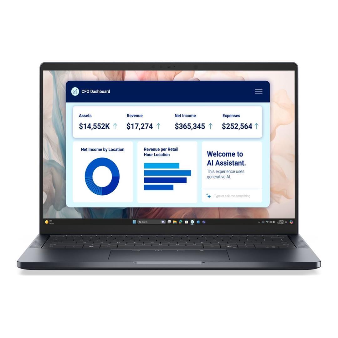 Dell Pro 14 Premium 14-inch FHD+ AI Laptop - Intel Core Ultra 7 266V 512GB SSD 16GB RAM 5G Win 11 Pro