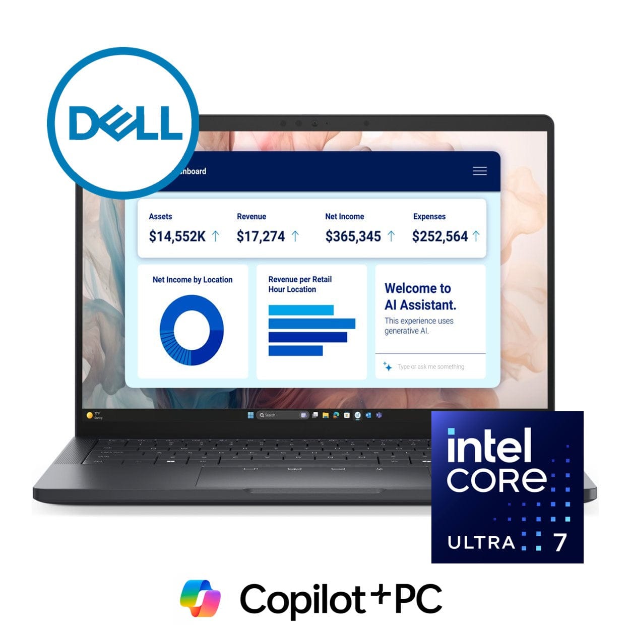 Dell Pro 13 Premium 13.3-inch QHD+ AI Laptop - Intel Core Ultra 7
