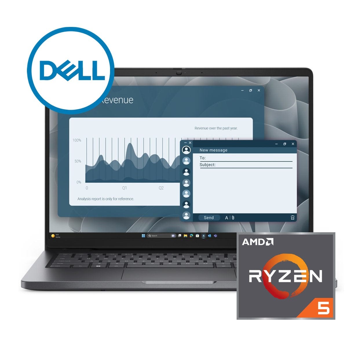 Dell Pro 14 14-inch FHD+ Laptop - AMD Ryzen 5 220 512GB SSD 16GB