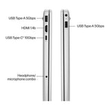 HP OmniBook 3 15-fn0001ni 15.6-inch FHD Next Gen AI Laptop - AMD Ryzen 7 350 512GB SSD 16GB RAM Win 11 Home Glacier Silver