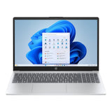 HP OmniBook 3 15-fn0001ni 15.6-inch FHD Next Gen AI Laptop - AMD Ryzen 7 350 512GB SSD 16GB RAM Win 11 Home Glacier Silver