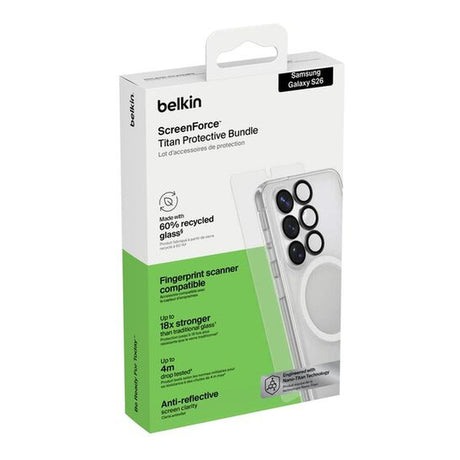 Belkin ScreenForce Titan 3-in-1 Protective Bundle for Samsung S26 BUA002HQ