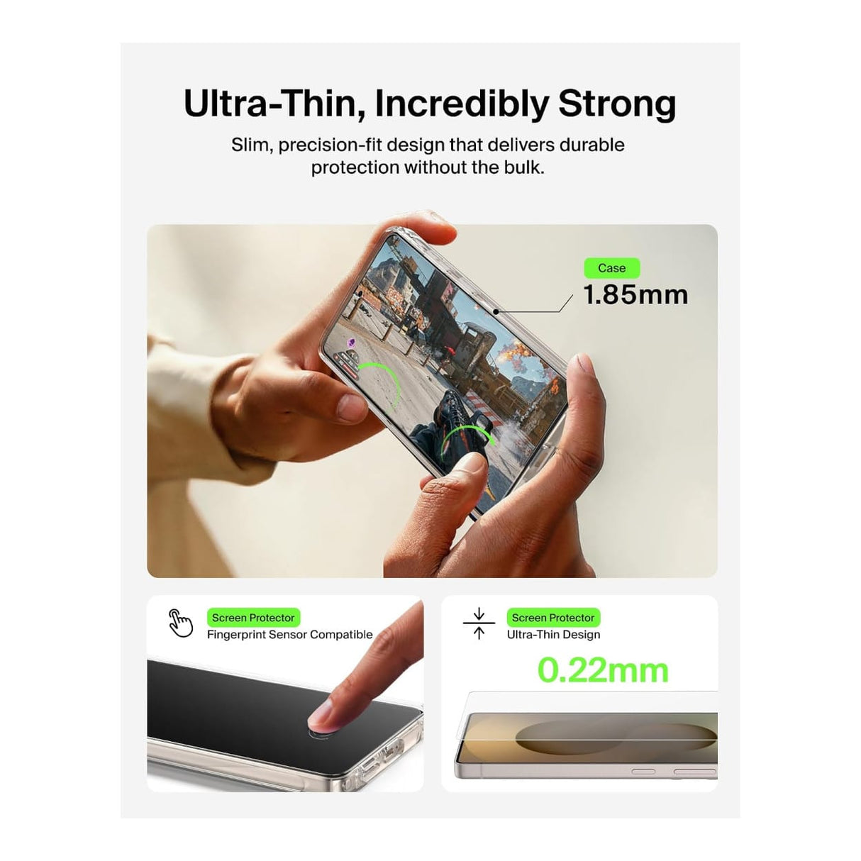 Belkin ScreenForce Titan 3-in-1 Protective Bundle for Samsung S26 Ultra BUA004HQ