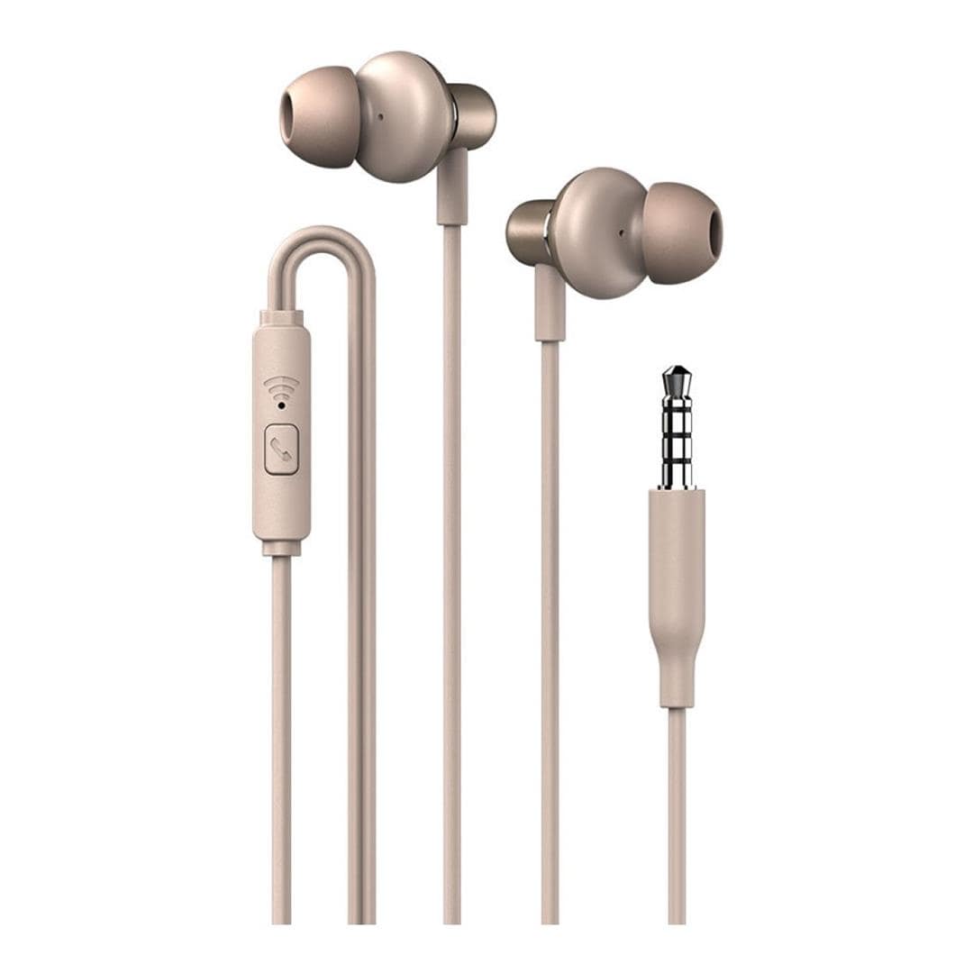 SonicGear Hyperbass Buds 1 Wired Earphones Champagne BUDS1CHAMPAGNE