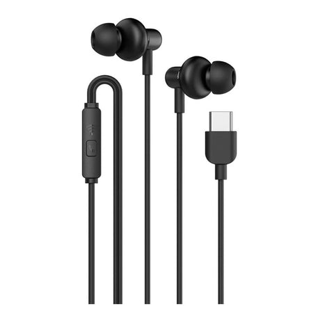 SonicGear Hyperbass Buds 1 Type-C Wired Earphones Black BUDS1TYPECBLK