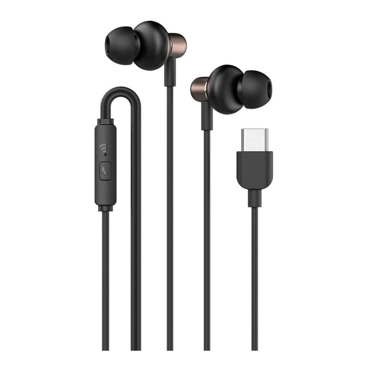 SonicGear Hyperbass Buds 1 Type-C Wired Earphones Gun Metal BUDS1TYPECGMTL