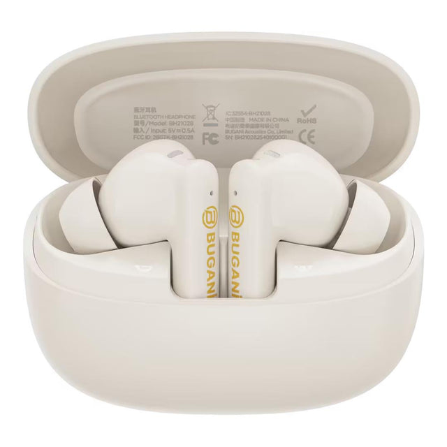 Bugani FreeBuds B20 Wireless Earbuds Creamy White BUG-B20-CW