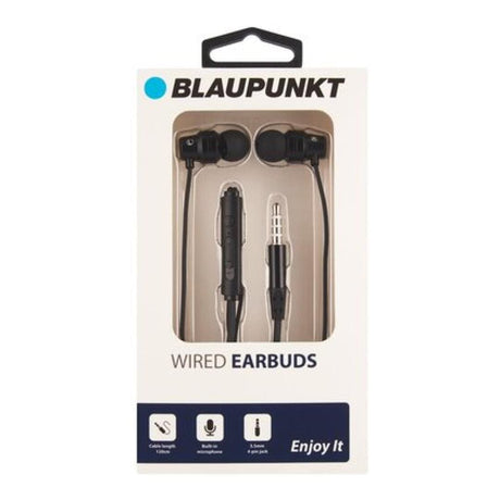 Blaupunkt Wired Earbuds Black BWE12