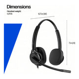 HP Poly Mission 425 Stereo USB Wired Headset Classic C01B3AA