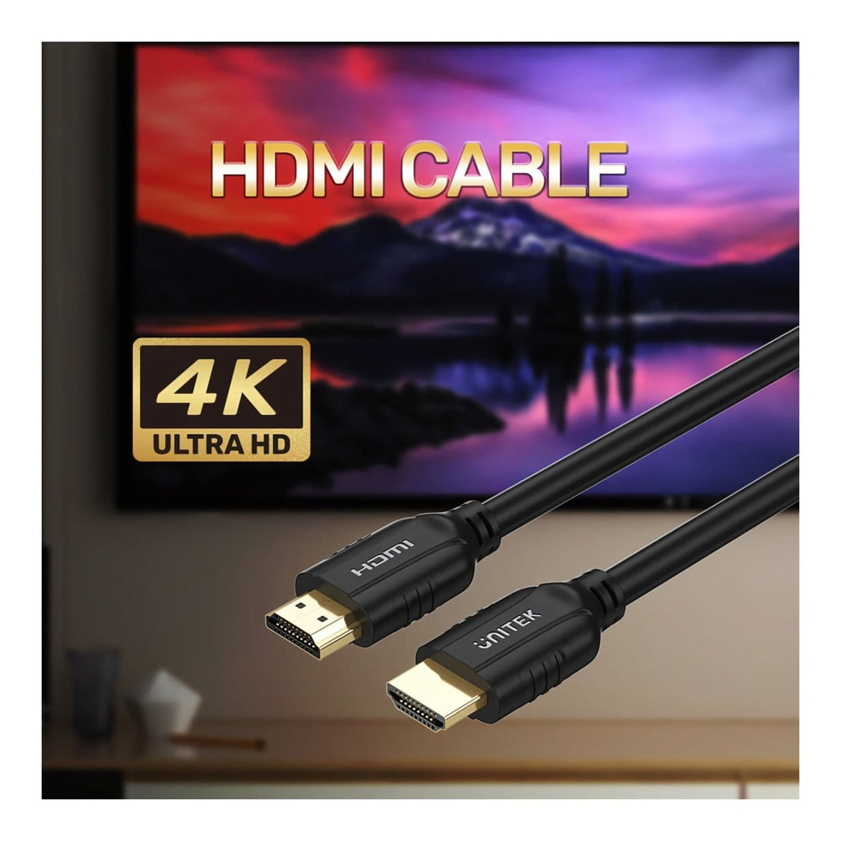 Unitek 1m 4K 60Hz HDMI 2.0 Cable C11079BK-1M