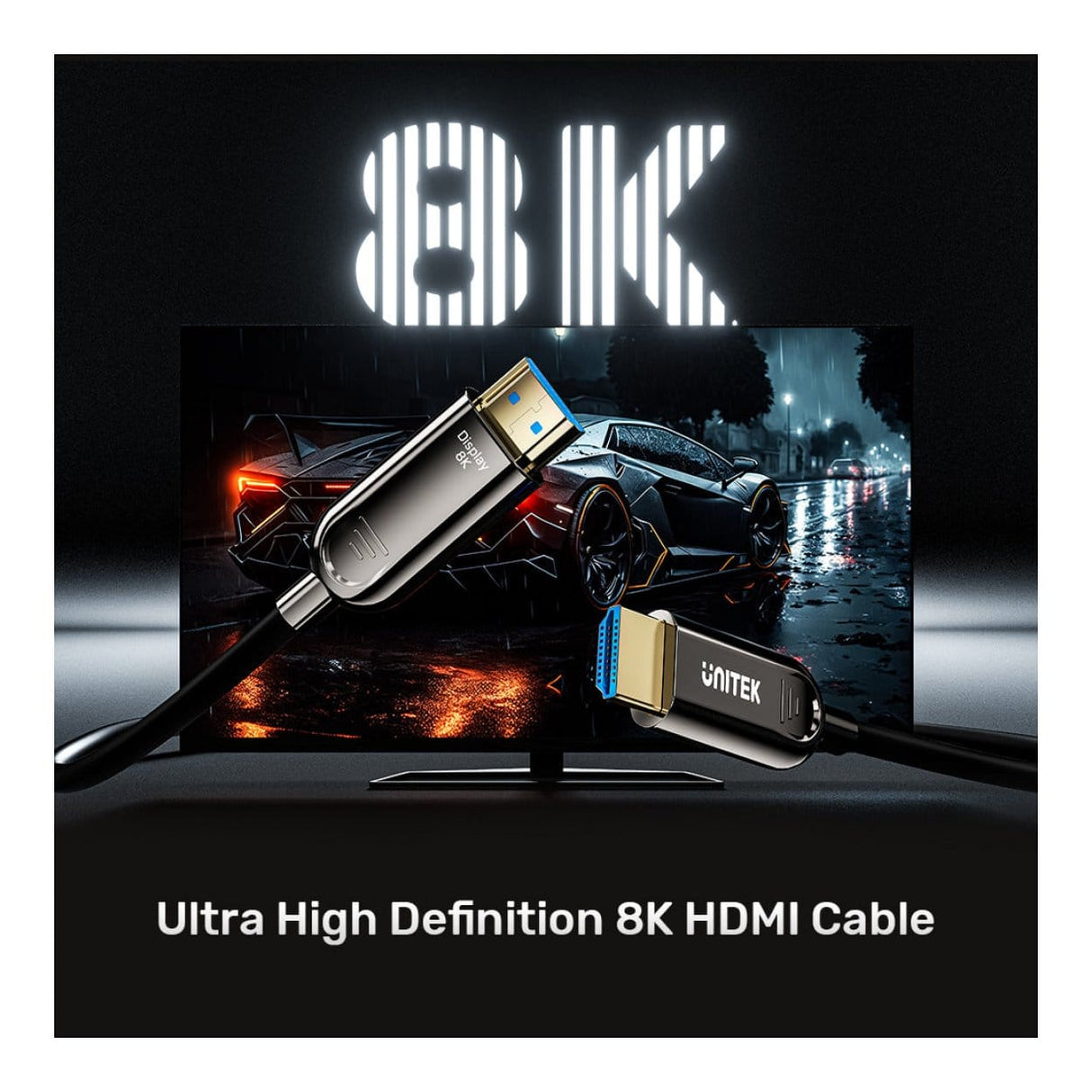 Unitek 20m 8K Fiber Optic HDMI Cable C11085GY01-20M
