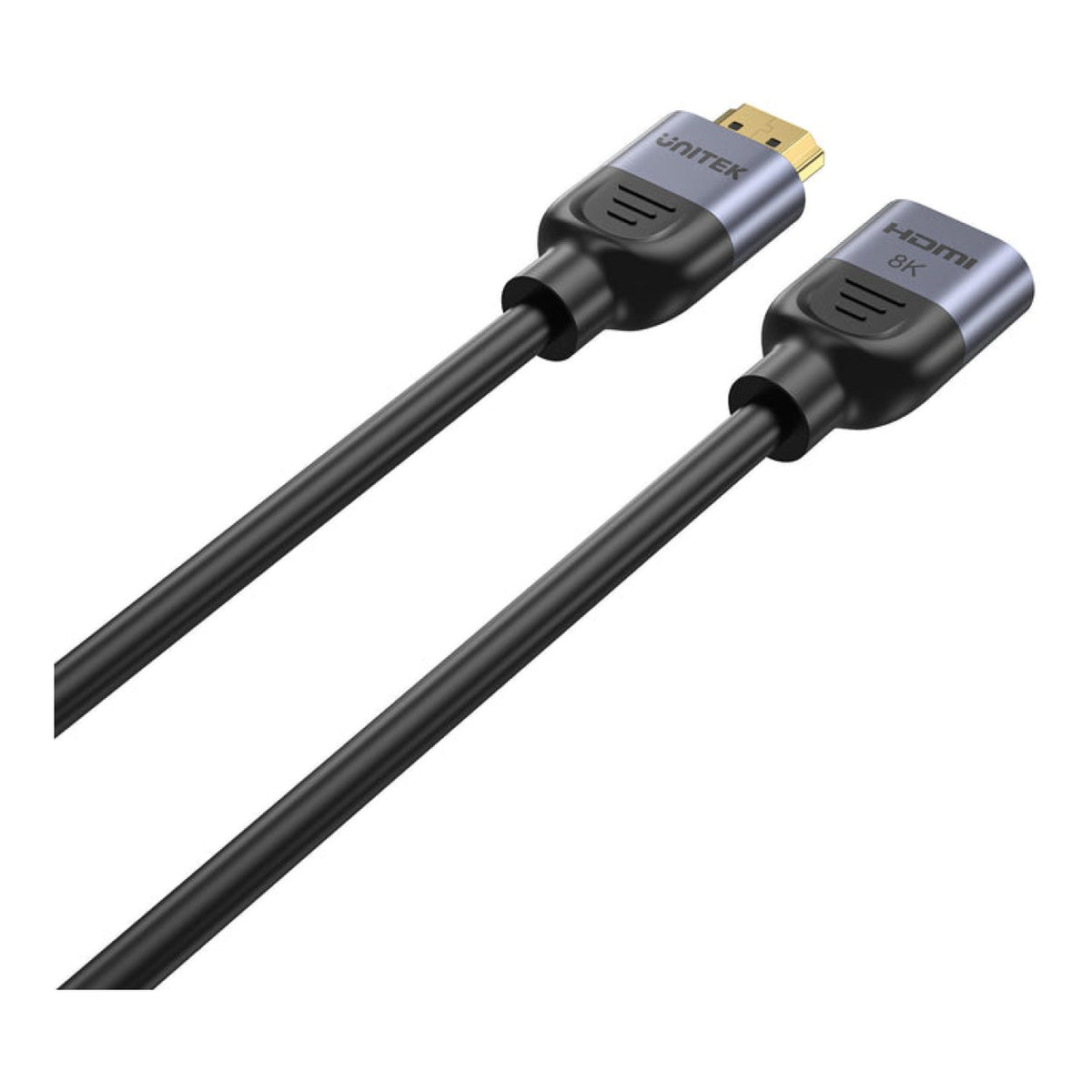 Unitek 8K HDMI 2.1 Male to Female Extension Cable 48Gbps 2m Black C11091A-2M