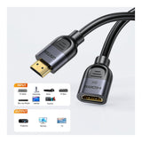 Unitek Ultra Stream 8K HDMI Male to Female Extension Cable 3m C11091AGY01-3M