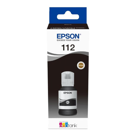 Epson 112 Ink Bottle Black EcoTank Original 127ml Single-pack C13T06C14A