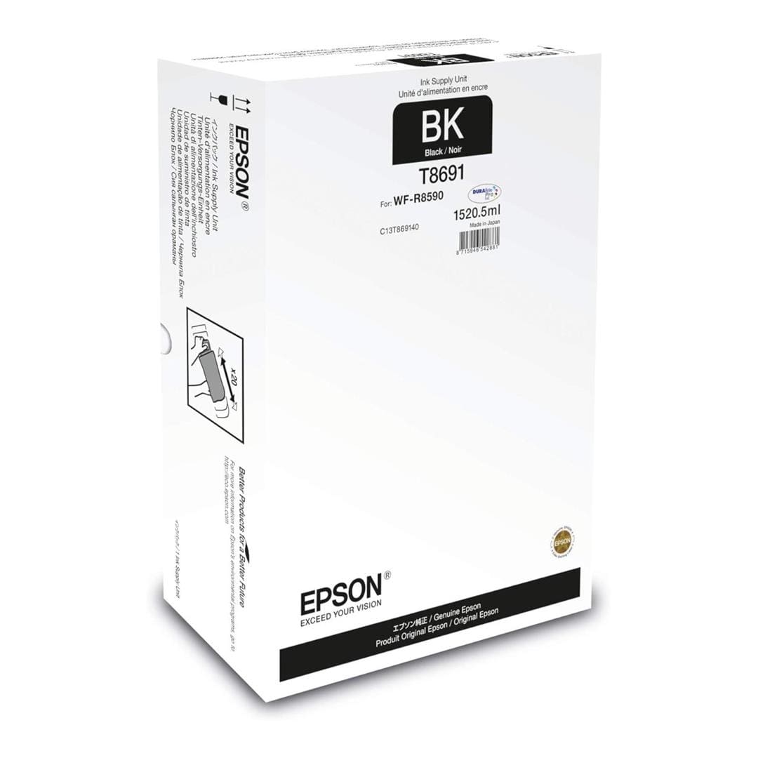 Epson WorkForce Pro WF-R8590 XXL Black Ink Cartridge Original C13T869140 Single-pack