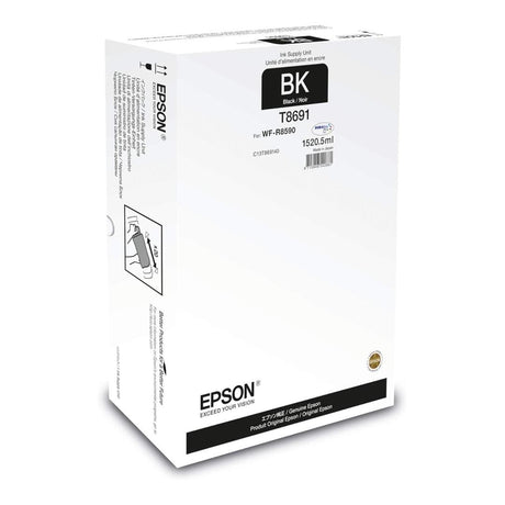Epson WorkForce Pro WF-R8590 XXL Black Ink Cartridge Original C13T869140 Single-pack