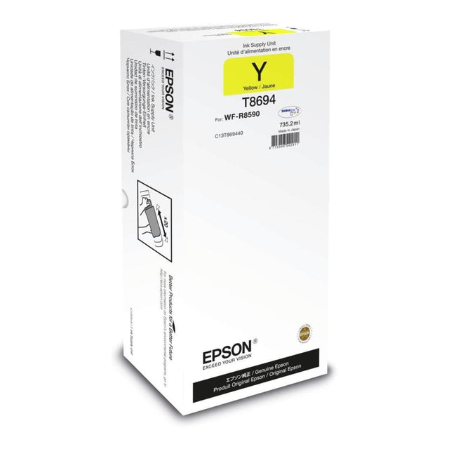 Epson WorkForce Pro WF-R8590 XXL Yellow Ink Cartridge Original C13T869440 Single-pack