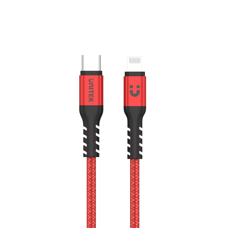 Unitek 1m MFI Certified USB-C to Lightening 20W Fast Charging Cable C14060RD