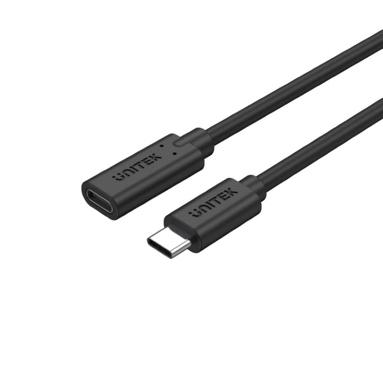 Unitek C14086BK Type-C Male to Female Extension Cable 50cm