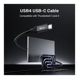 Unitek 2m 40GBPS 240W USB4 USB-C Cable C14100ABK01-2M