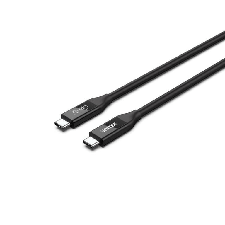 Unitek C14100BK Fast Charging Type-C Male to Male Cable 0.8m