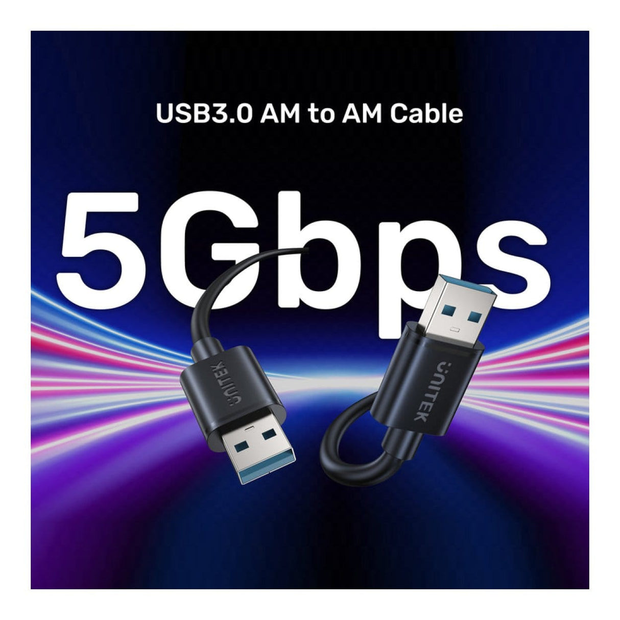 Unitek Type-A Male to Male USB 3.0 Cable 1.5m C14102BK03-1.5M