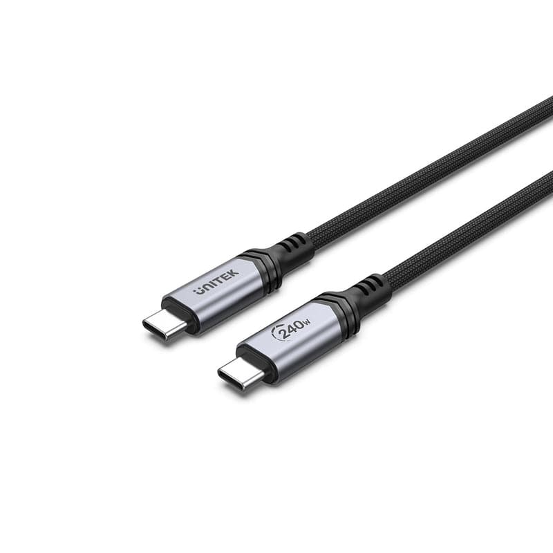 Unitek 2m USB-C Braided Charging Cable C14110GY-2M