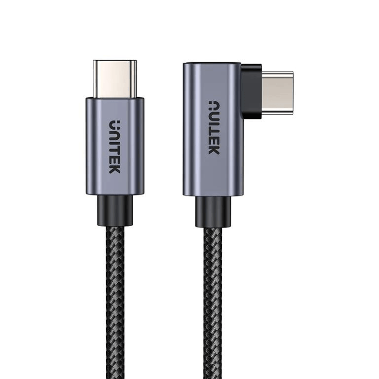 Unitek 100W Type-C Male to Male 90 Degree Cable 3m C14123BK-3M