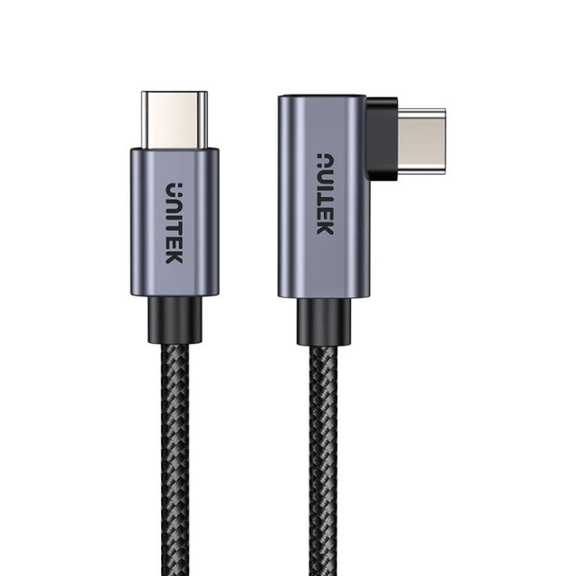 Unitek 100W Type-C Male to Male 90 Degree Cable 3m C14123BK-3M