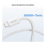 Unitek 100W Magnetic Type-C Male to Male Cable 1m White C14141AWH01-1M