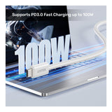 Unitek 100W Magnetic Type-C Male to Male Cable 1m White C14141AWH01-1M