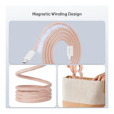 Unitek 100W Magnetic Type-C Male to Male Cable 1m White C14141AWH01-1M