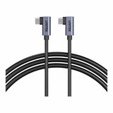 Unitek 50cm PD 100W USB-C Right Angle Cable C14147ABK01-0.5M