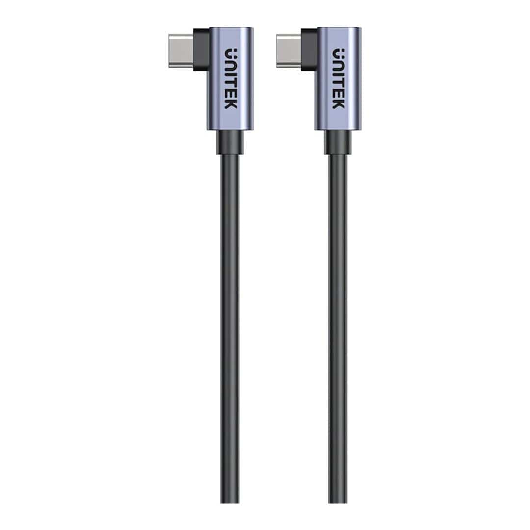 Unitek 50cm PD 100W USB-C Right Angle Cable C14147ABK01-0.5M
