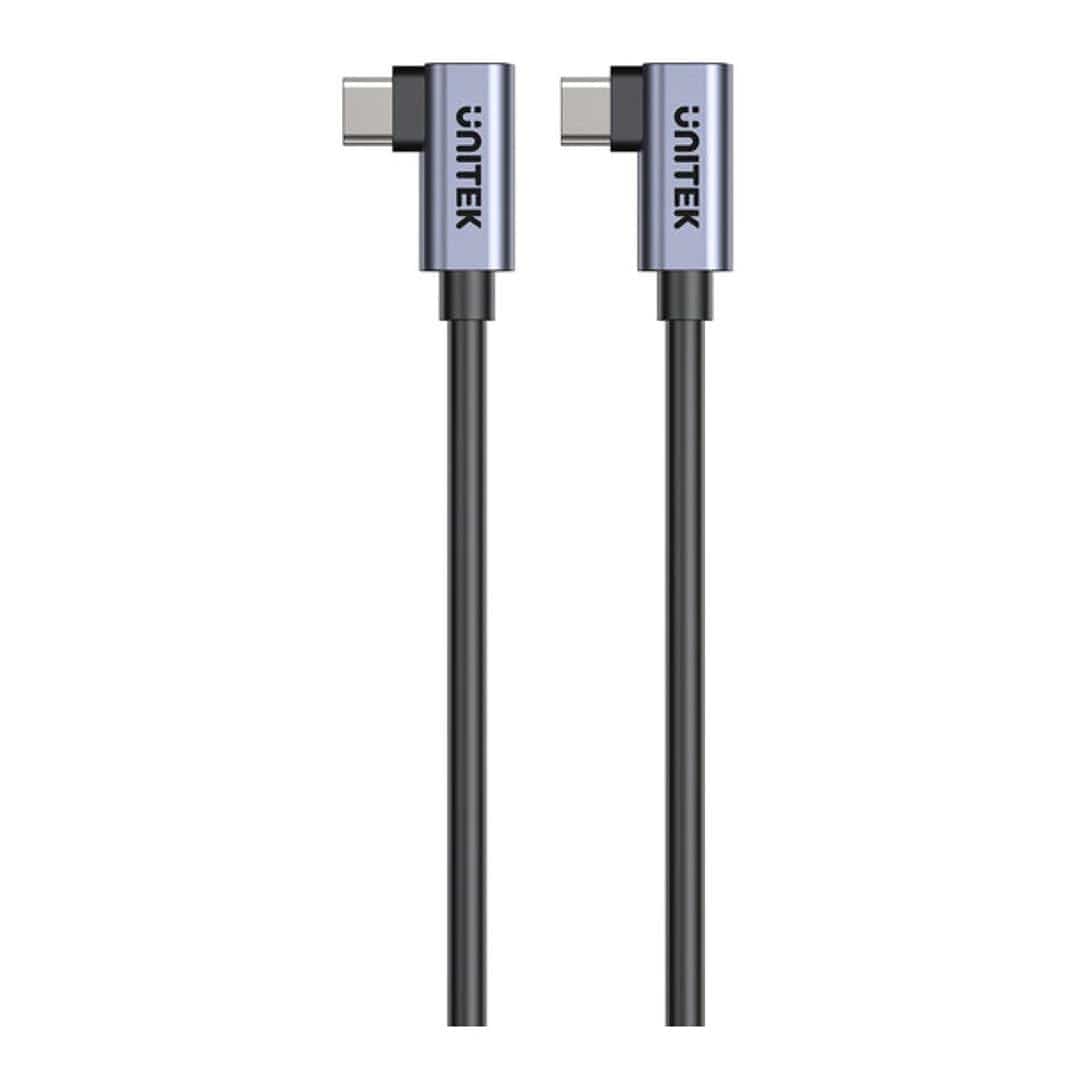 Unitek 1m PD 100W USB-C Right Angle Cable C14147ABK01-1M