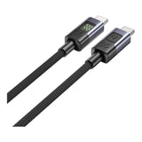 Unitek 60W Type-C Male to Male Charging Cable 2m with LED Display C14158ABK-2M