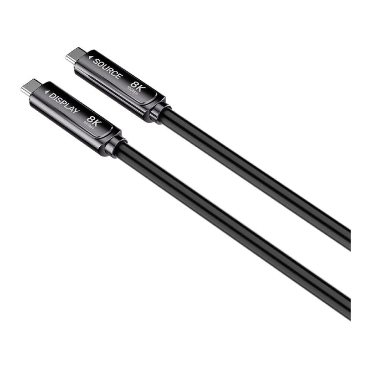 Unitek 8K Fibre Optic USB-C to USB-C Cable 10Gbps 60W 10m Black C14178A-10M