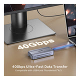 Unitek 240W Type-C USB4 Full-Featured Keychain Cable C14179ABK01-0.13M
