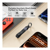 Unitek 240W Type-C USB4 Full-Featured Keychain Cable C14179ABK01-0.13M