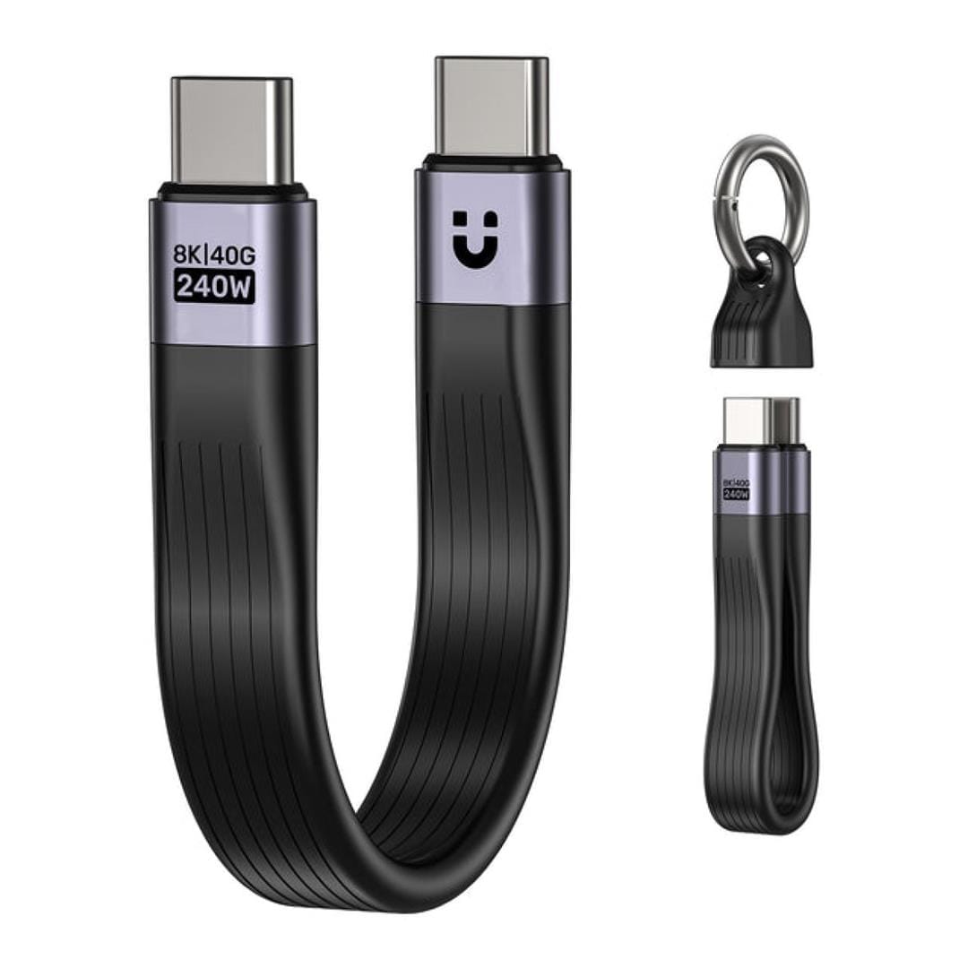 Unitek 240W Type-C USB4 Full-Featured Keychain Cable C14179ABK01-0.13M