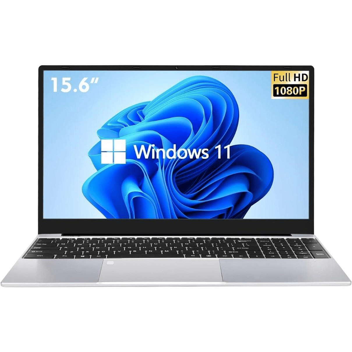 15,6-Zoll Laptop Mit Celeron N5095, 16 GB RAM & 512 GB SSD – FHD Display, Windows 11, Fingerabdrucksensor & Ziffernblock