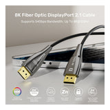 Unitek 8K Fiber Optic DisplayPort Male to Male 2.1 Cable 30m C1631ABK01-30M