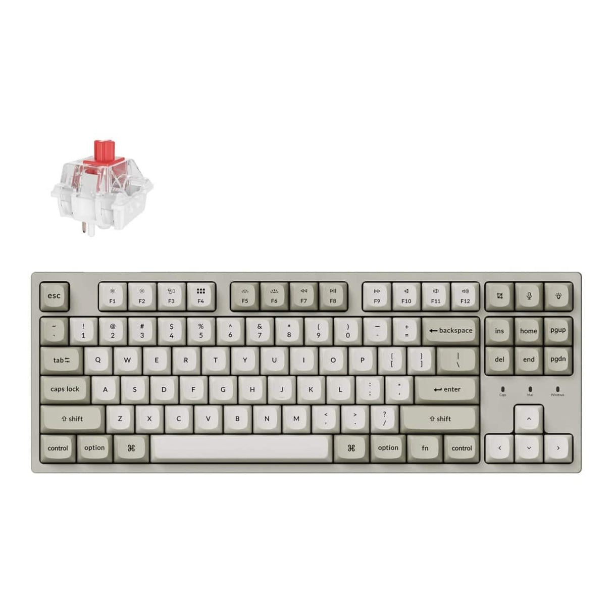 Keychron C1 Pro 8K Super Red Hot-Swap RGB Wired Keyboard C1PX-M1