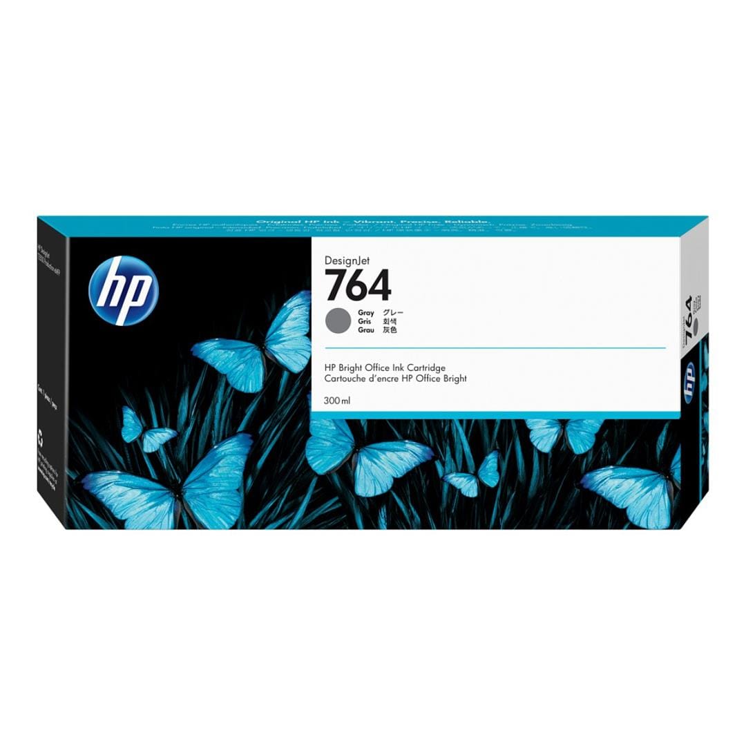 HP 764 DesignJet Grey Standard Yield Ink Cartridge Original C1Q18A Single-pack
