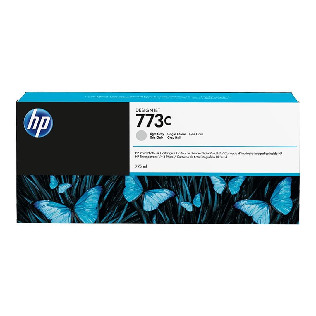 HP 773C DesignJet Light Grey Standard Yield Ink Cartridge Original C1Q44A Single-pack