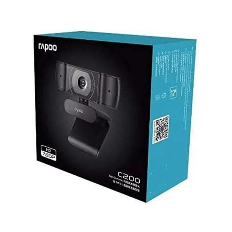Rapoo C200-BLACK 720p HD USB Webcam