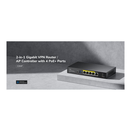 Cudy C200P Hardware AP Controller and VPN Router